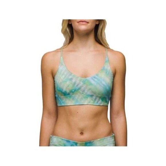 PrAna Swim Womens Medium Mirage Willow Falls Reversible Swim Bikini Top NWT - Picture 1 of 3